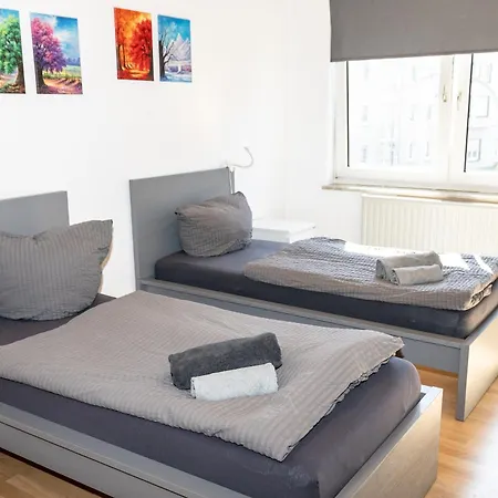 Cosyhomes24 - Free-wifi, Einzelbetten, Parkplatz, Tv